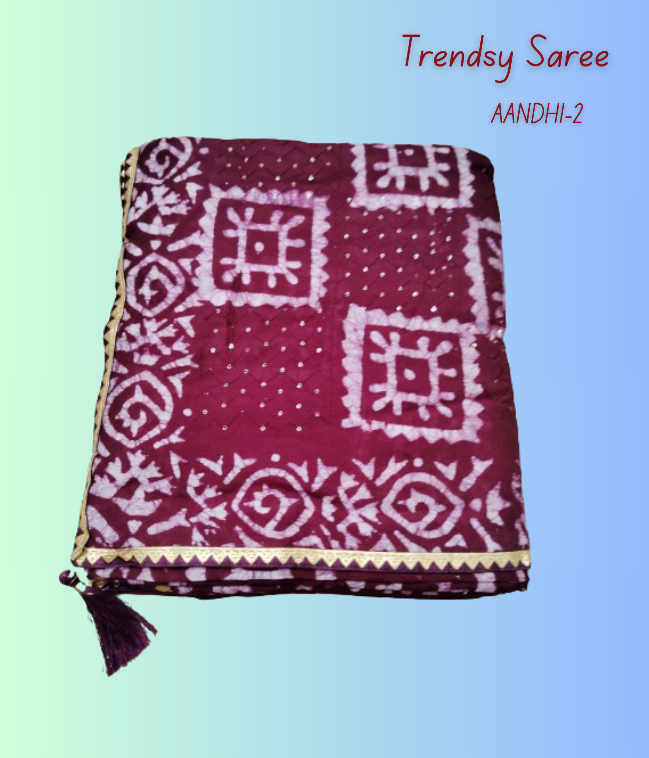 Sarees with Stunning Prints and Borders - Image 3